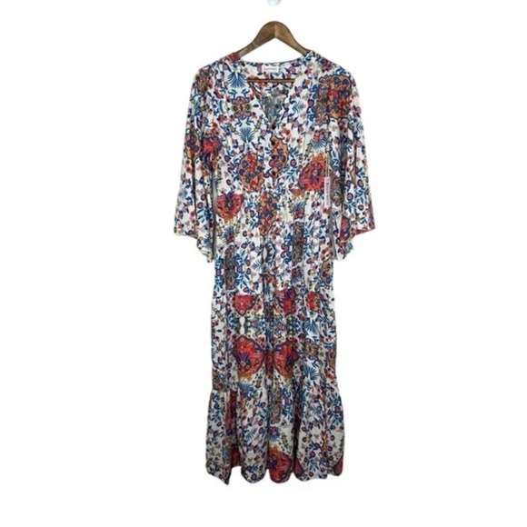 Anthropologie Boemo Bohemian V-neck Maxi Dress - Picture 2 of 10